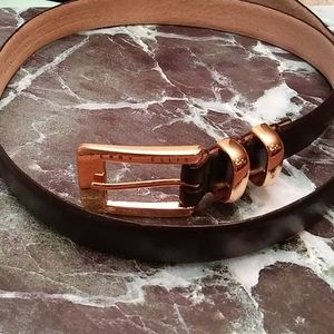 Perry Ellis Black leather belt